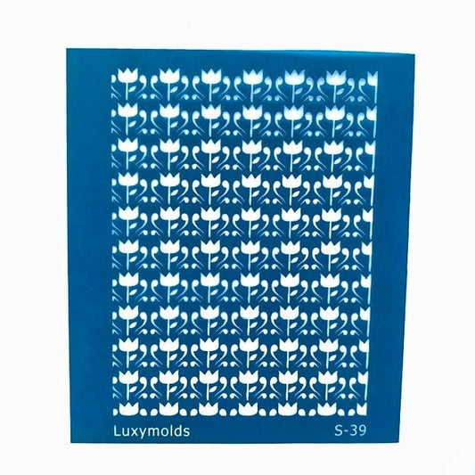 Silk screen stencil for polymer clay "Luxymolds" S-39 - Luxy Kraft