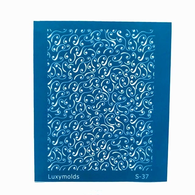 Silk screen stencil for polymer clay "Luxymolds" S-37 - Luxy Kraft