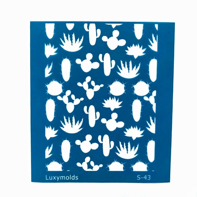 Silk screen stencil for polymer clay "Luxymolds" S-43 - Luxy Kraft