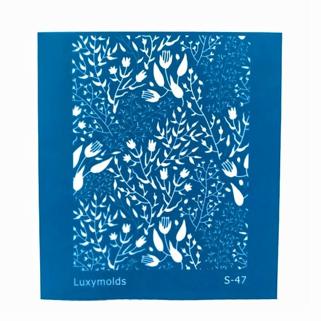 Silk screen stencil for polymer clay "Luxymolds" S-47 - Luxy Kraft