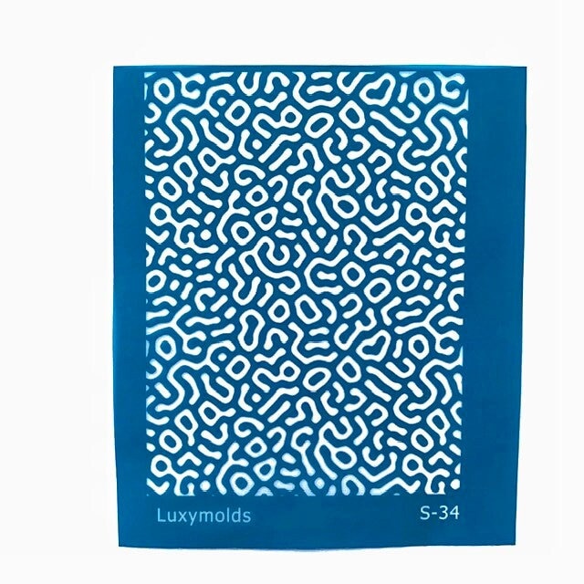 Silk screen stencil for polymer clay "Luxymolds" S-34 - Luxy Kraft