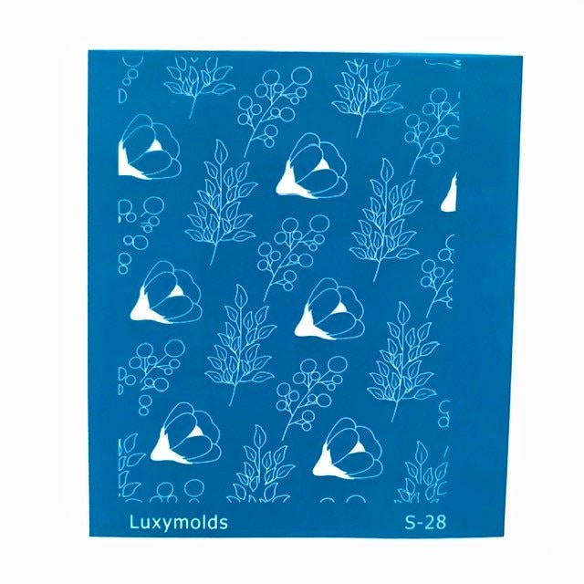 Silk screen stencil for polymer clay "Luxymolds" S-28 - Luxy Kraft