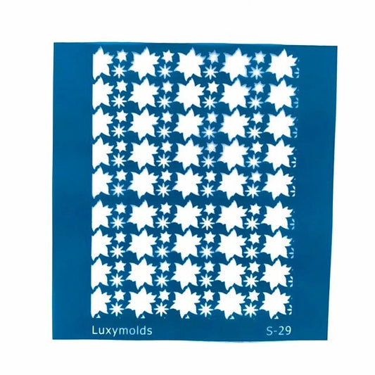 Silk screen stencil for polymer clay "Luxymolds" S-29 - Luxy Kraft