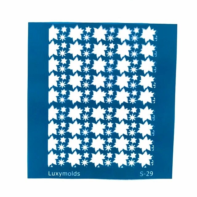 Silk screen stencil for polymer clay "Luxymolds" S-29 - Luxy Kraft