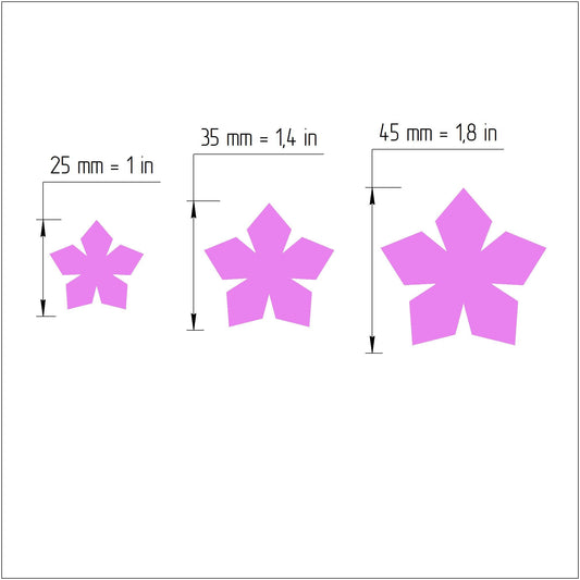 Earrings Polymer clay 3D cutters Flower Jewelry shape cutter - Luxy Kraft