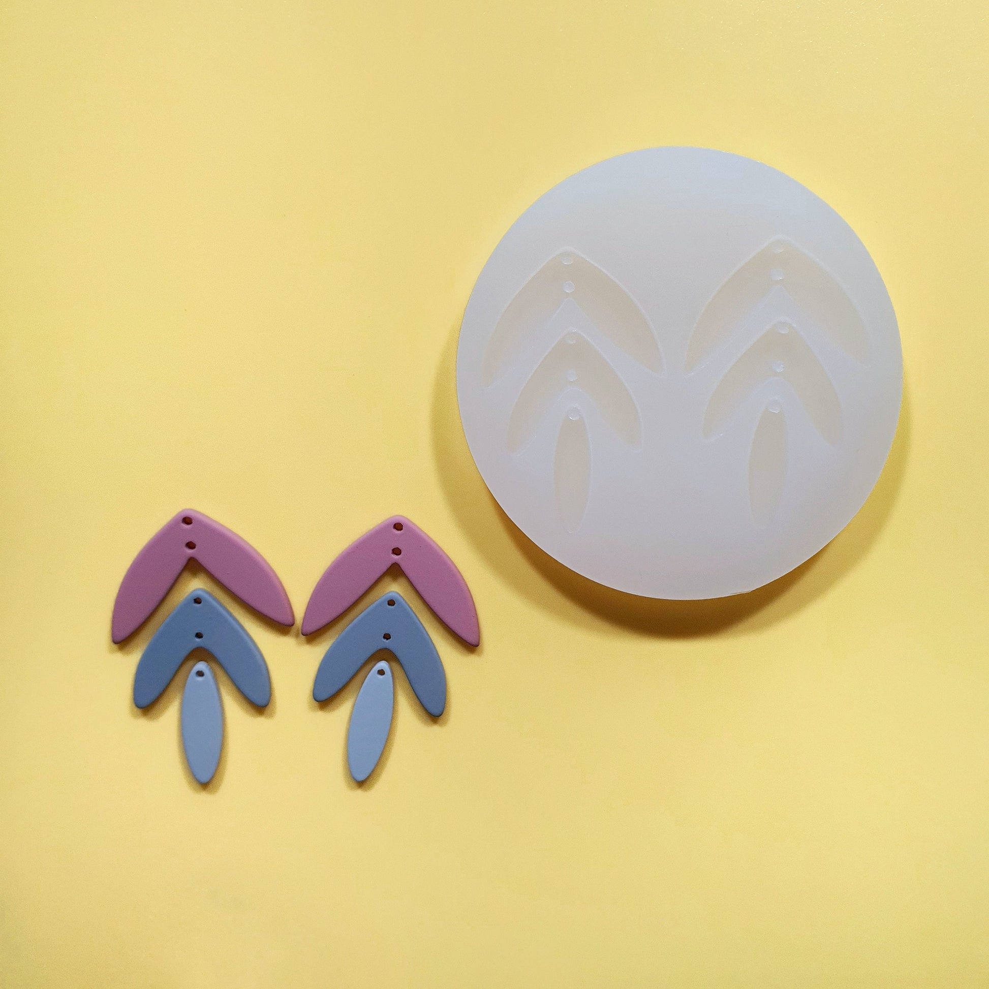 Silicone earrings mold mould for resin and epoxy