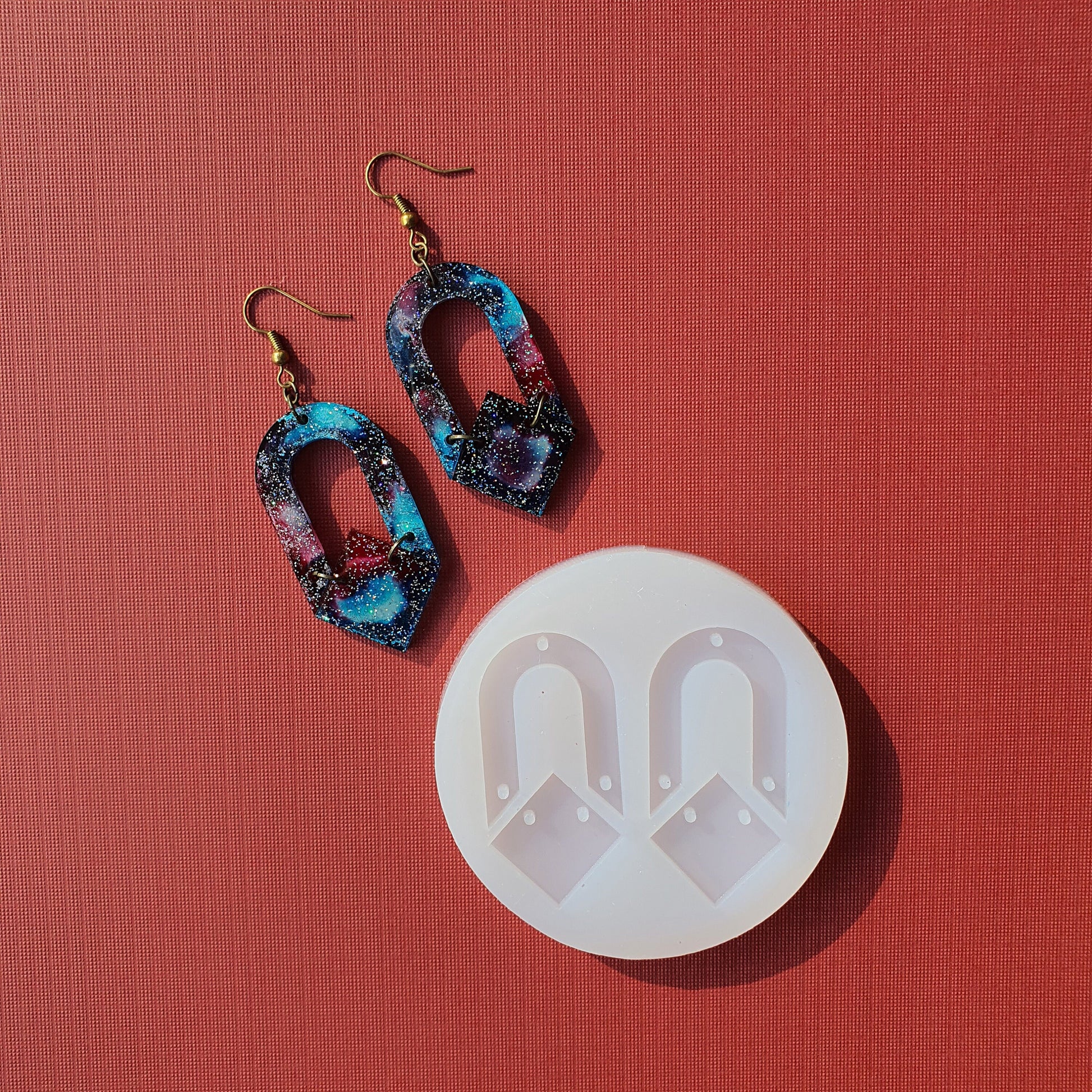 Silicone earrings mold mould for resin and epoxy