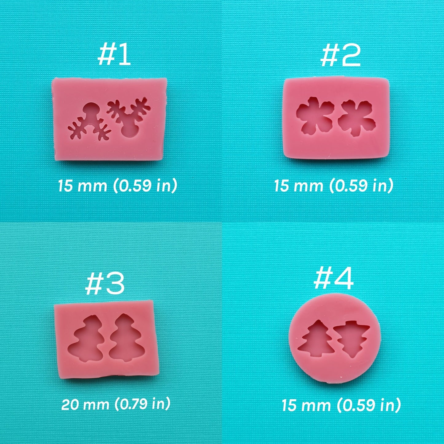 Silicone earrings molds for resin and epoxy mould for jewelry for stud earrings