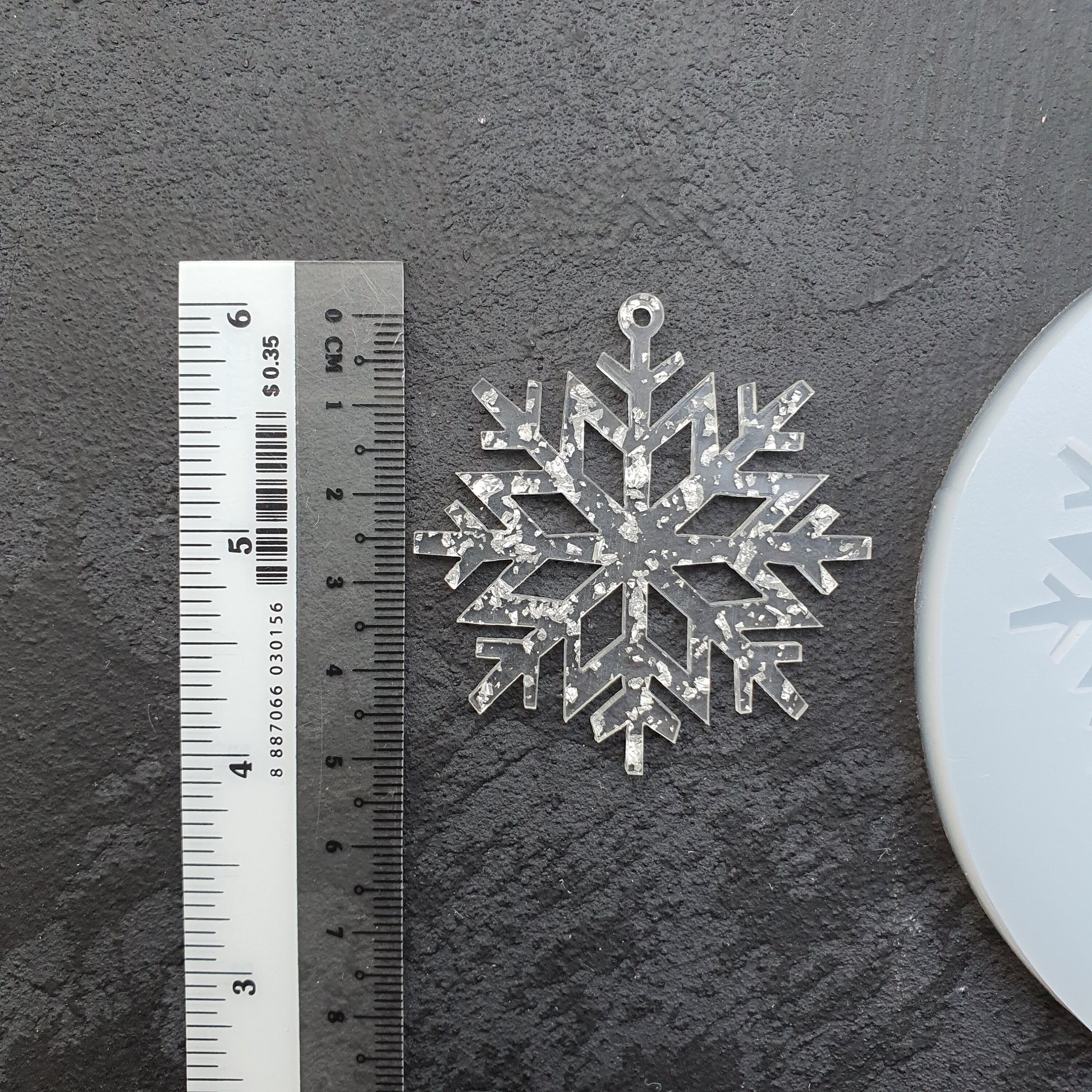 Silicone earrings mold "Snowflake" Jewelry Resin mould for resin and epoxy