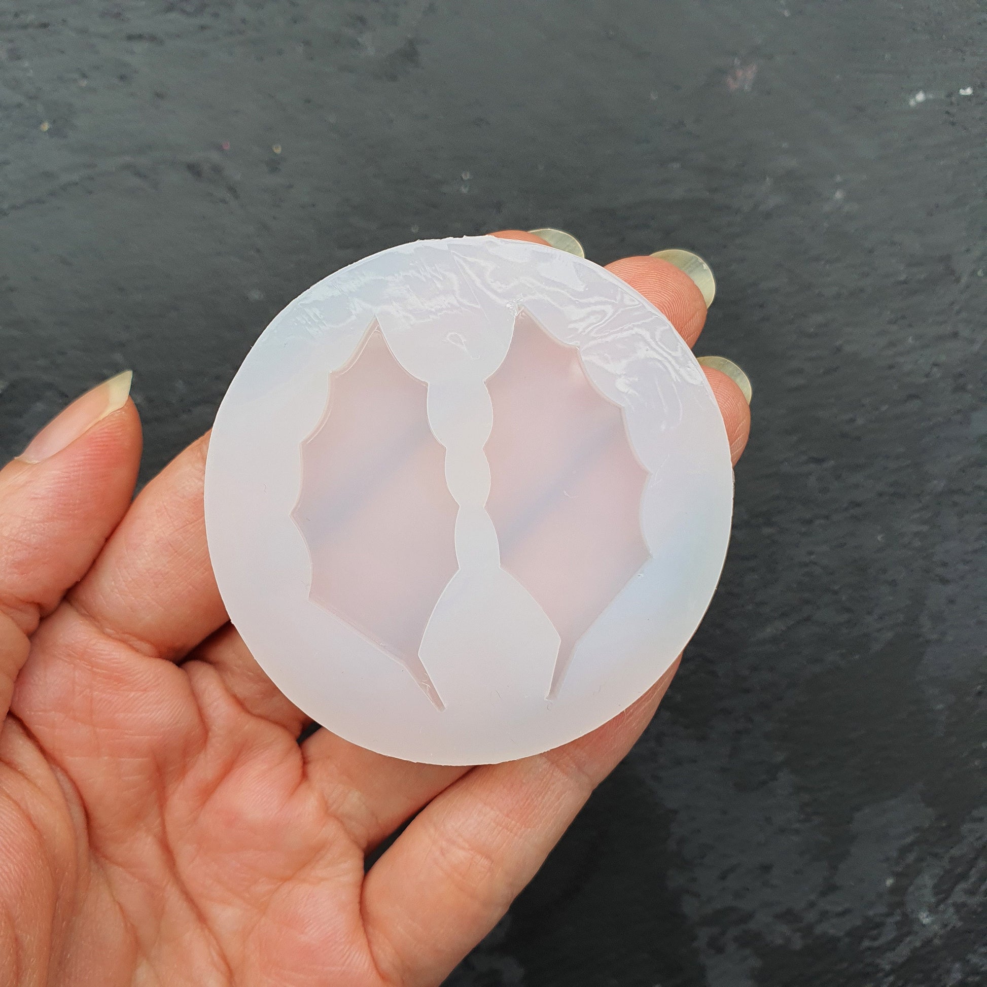 Silicone earrings mold "Holly leaves" Jewelry Resin mould for resin and epoxy - Luxy Kraft