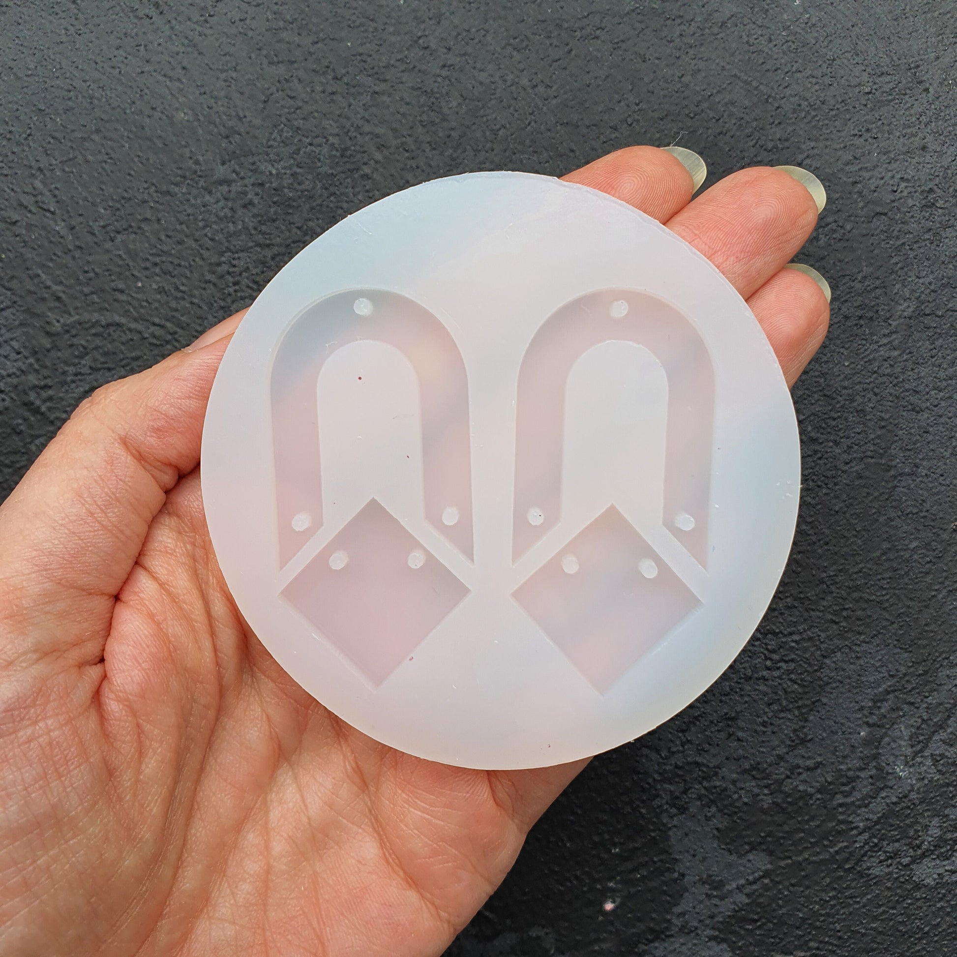Silicone earrings mold mould for resin and epoxy