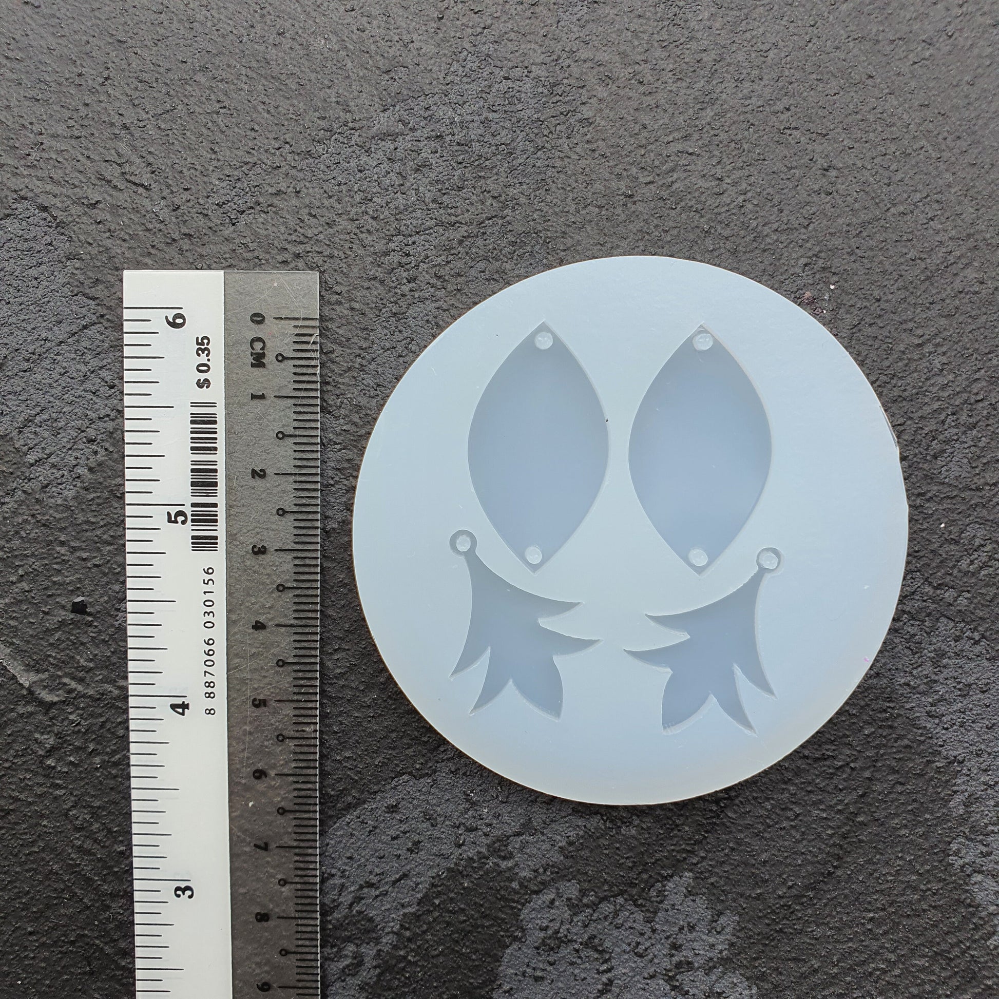 Silicone earrings mold mould for resin and epoxy