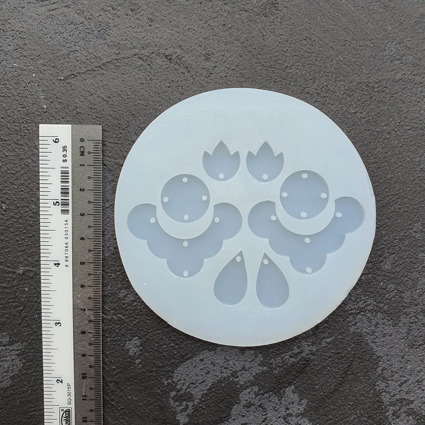 Silicone earrings mold mould for resin and epoxy
