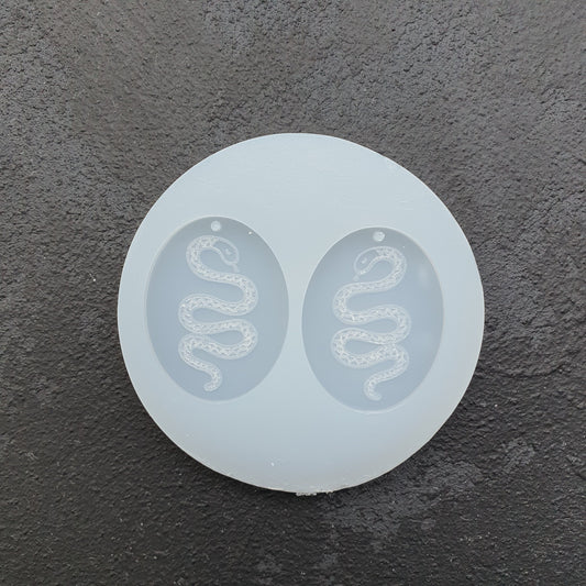 Silicone earrings mold "Snake" mould for resin and epoxy - Luxy Kraft