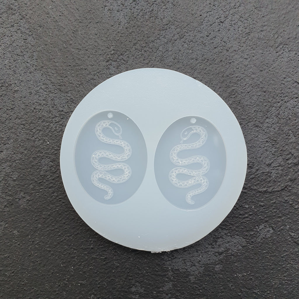 Silicone earrings mold "Snake" mould for resin and epoxy - Luxy Kraft