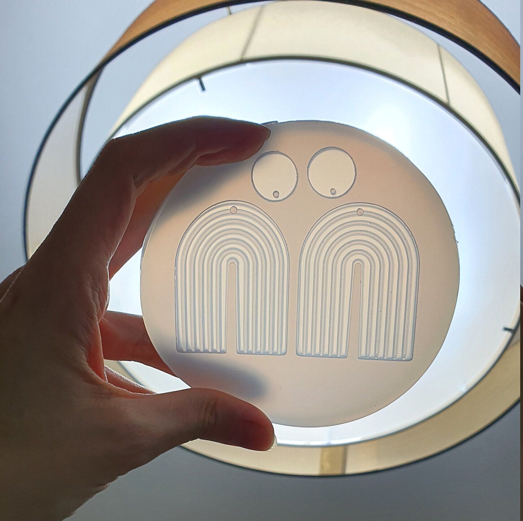 Silicone earrings mold "Arch" mould for resin and epoxy