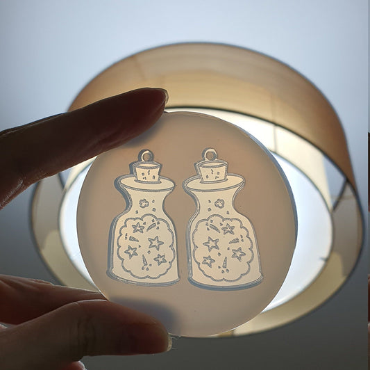 Silicone earrings mold "Magic vessel" mould for resin and epoxy - Luxy Kraft