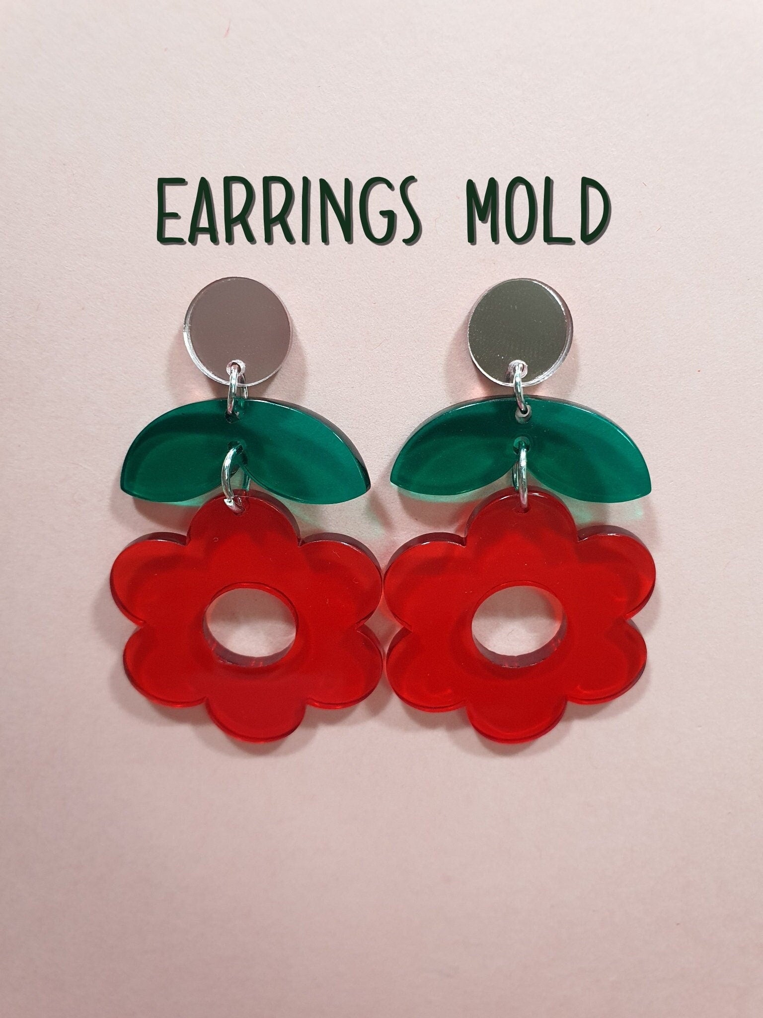 Silicone earrings mold "Flower" mould for resin and epoxy - Luxy Kraft