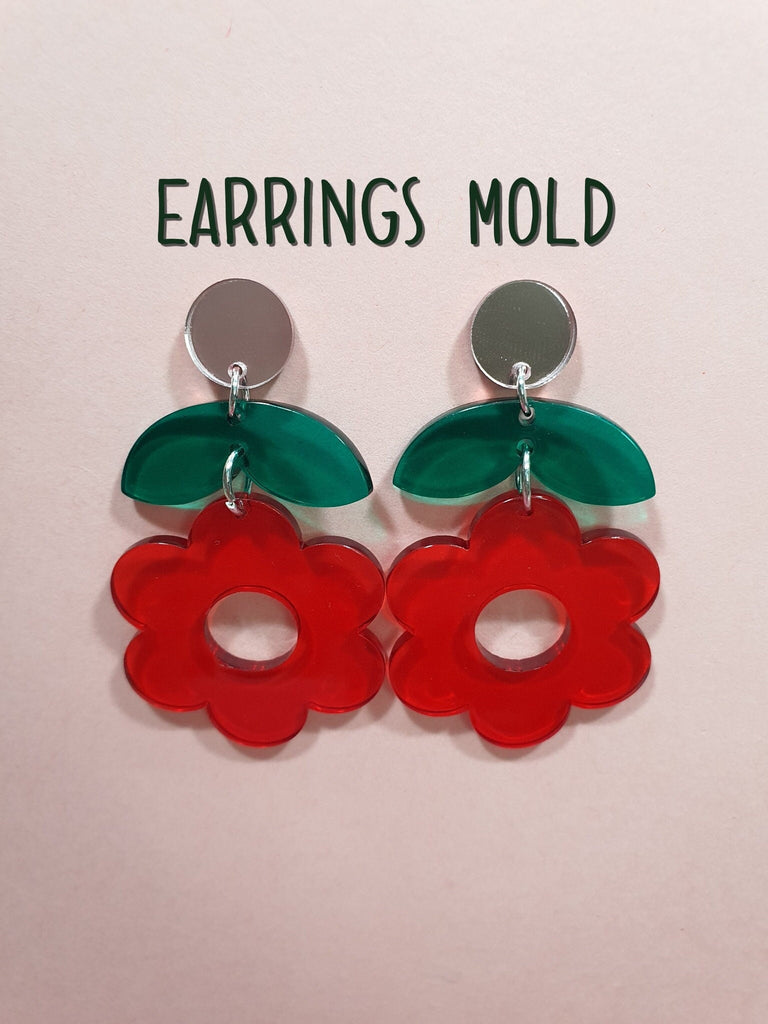 Silicone earrings mold "Flower" mould for resin and epoxy - Luxy Kraft