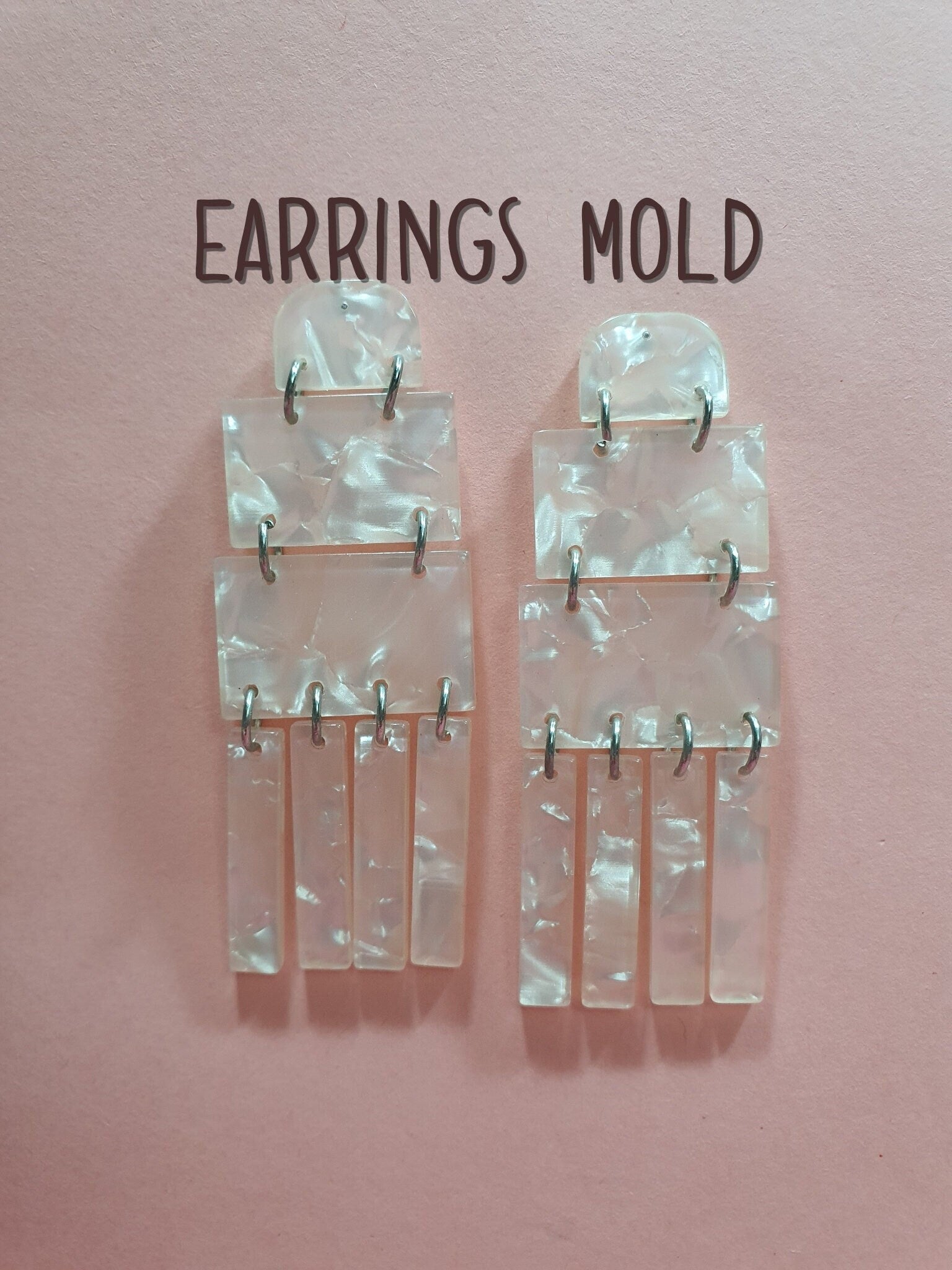 Silicone earrings mold mould for resin and epoxy