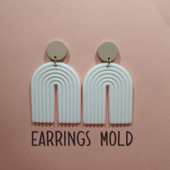 Silicone earrings mold 