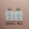 Silicone earrings mold "Arch" mould for resin and epoxy