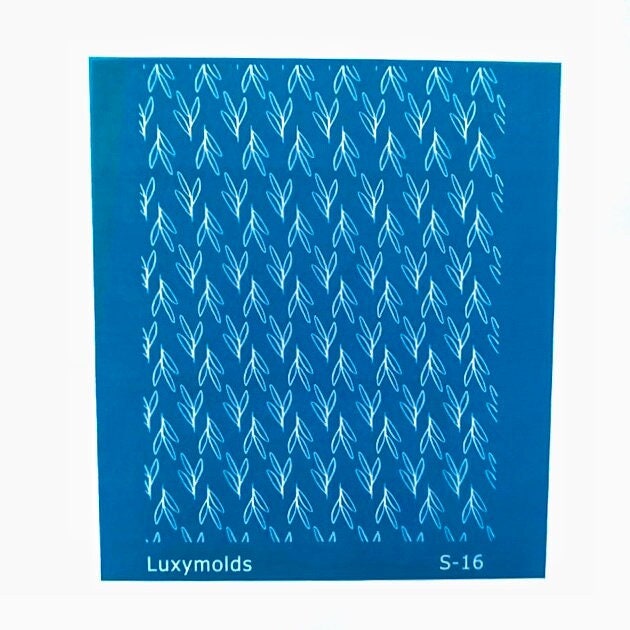 Silk screen stencil for polymer clay "Luxymolds" S-16 - Luxy Kraft