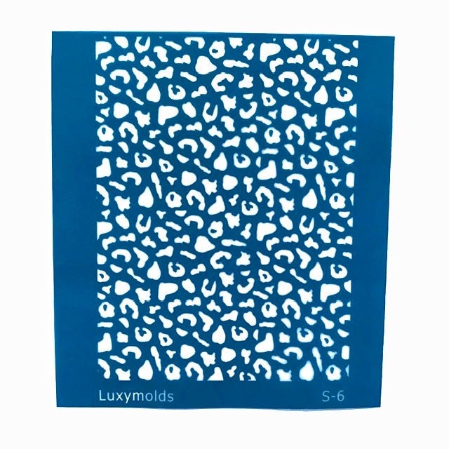 Silk screen stencil for polymer clay "Luxymolds" S-6 - Luxy Kraft