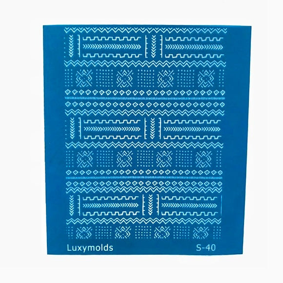Silk screen stencil for polymer clay 