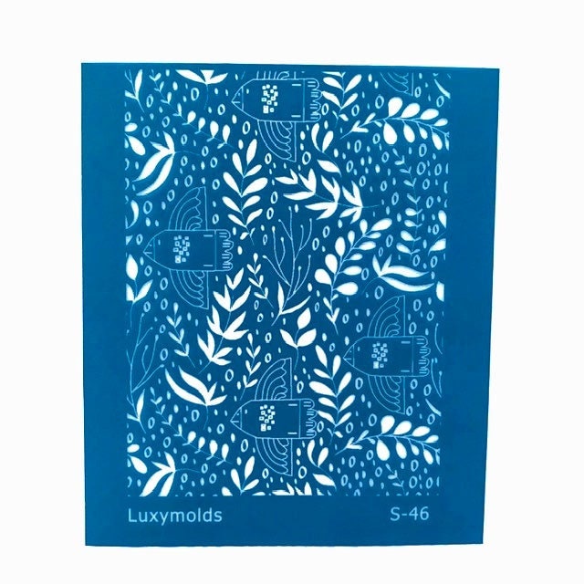 Silk screen stencil for polymer clay "Luxymolds" S-46 - Luxy Kraft