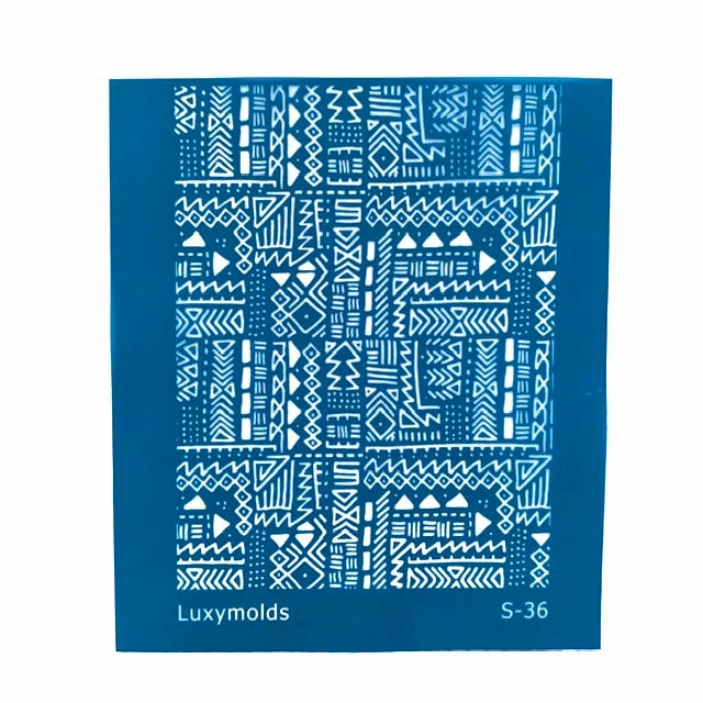 Silk screen stencil for polymer clay "Luxymolds" S-36 - Luxy Kraft