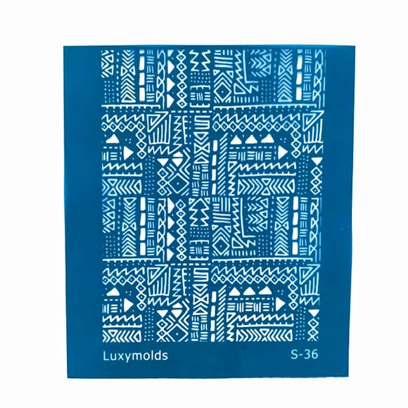 Silk screen stencil for polymer clay 