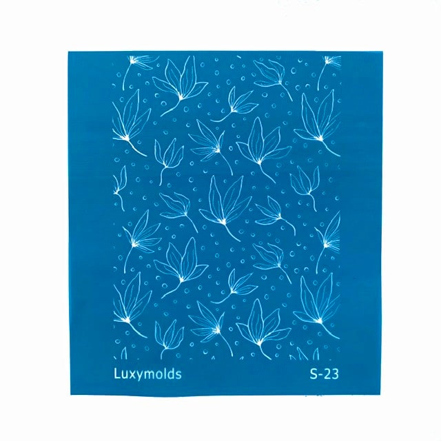 Silk screen stencil for polymer clay "Luxymolds" S-23 - Luxy Kraft