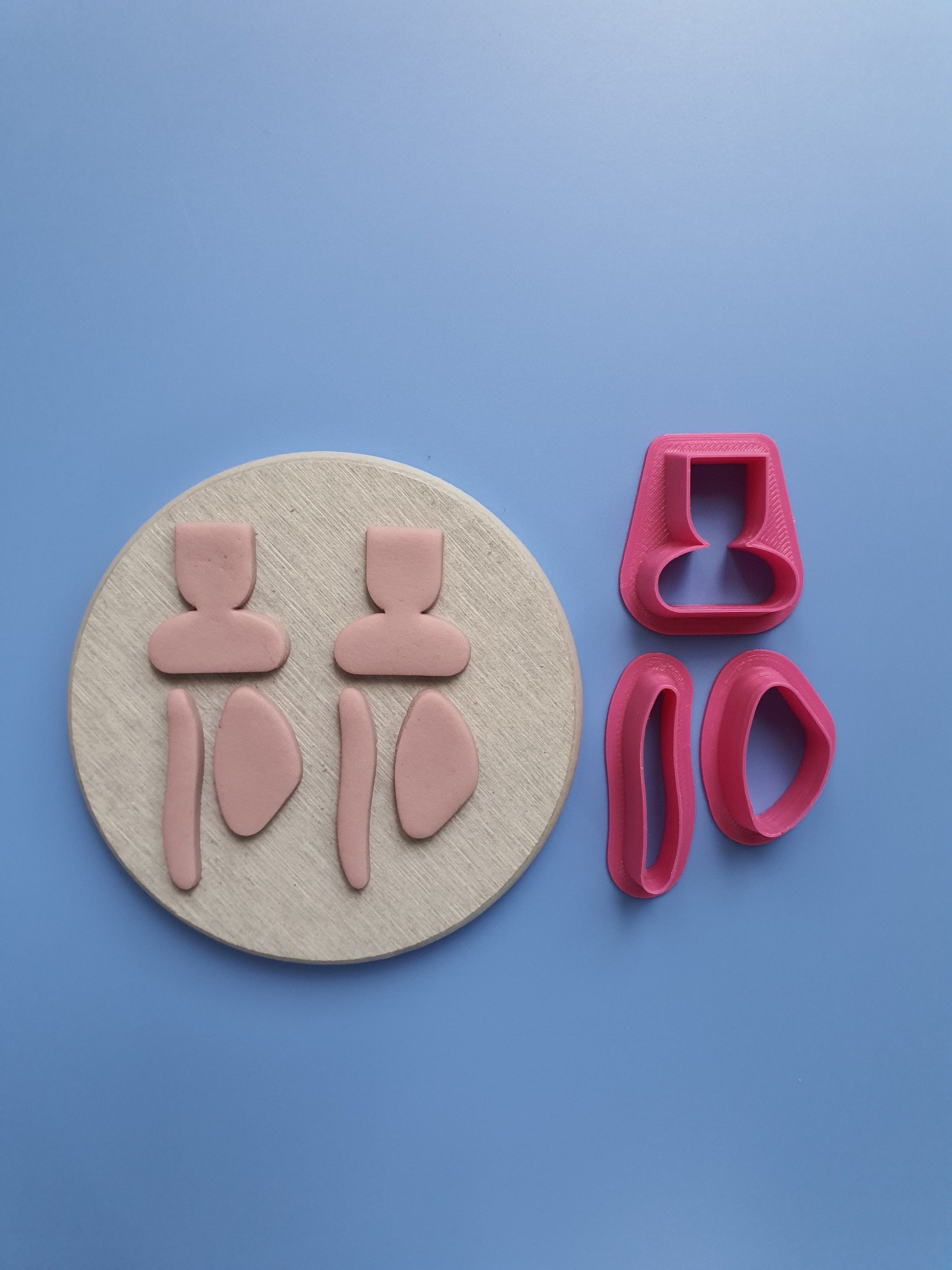 3 pcs set Polymer clay cutter 3D print cutters Jewelry Earrings abstract shape cutter