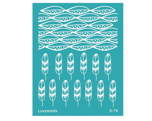 Silk screen stencil for polymer clay "Luxymolds" S-79