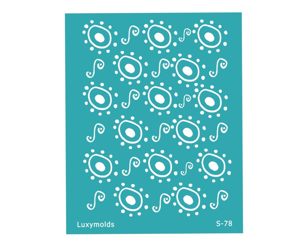 Silk screen stencil for polymer clay "Luxymolds" S-78