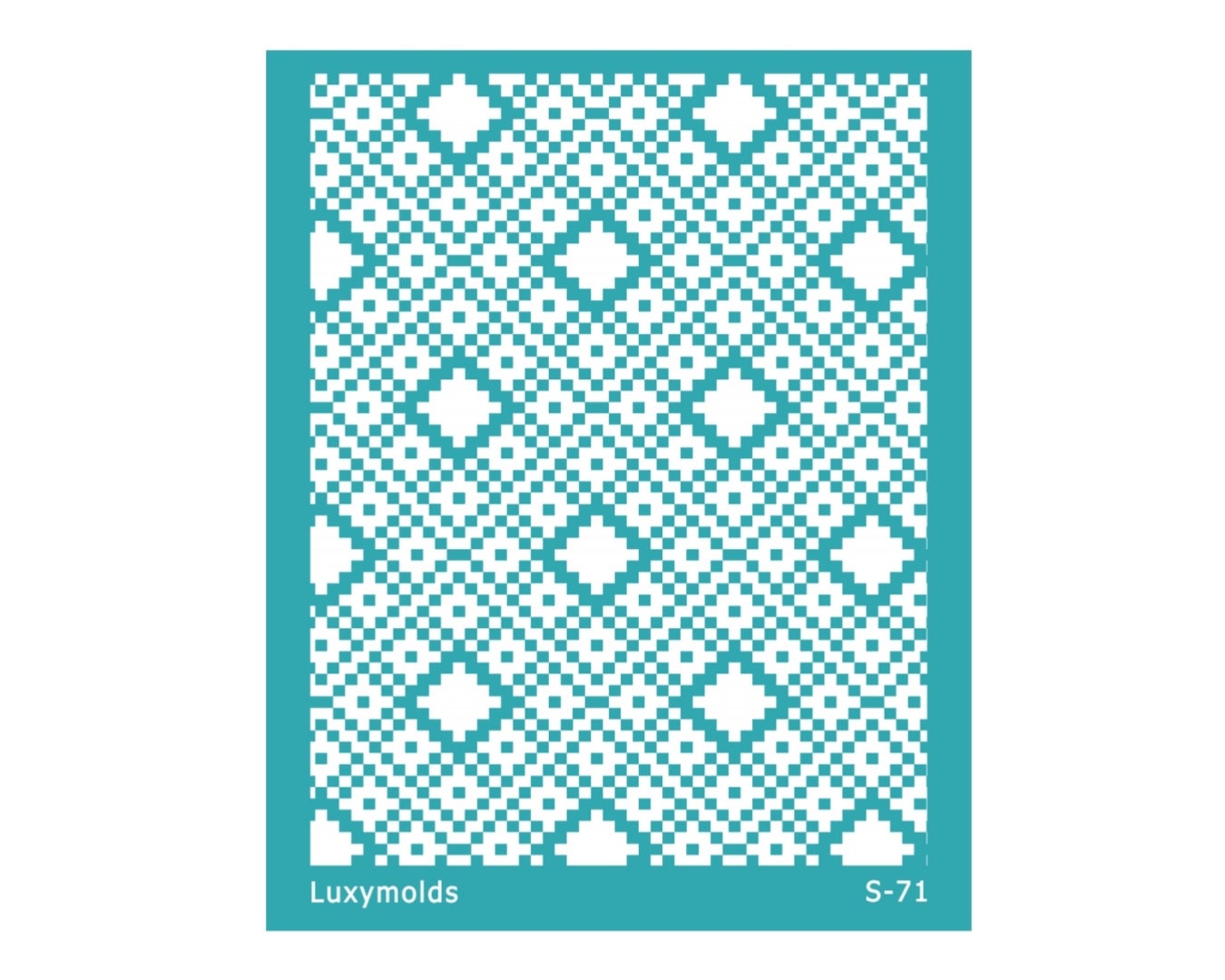 Silk screen stencil for polymer clay "Luxymolds" S-71