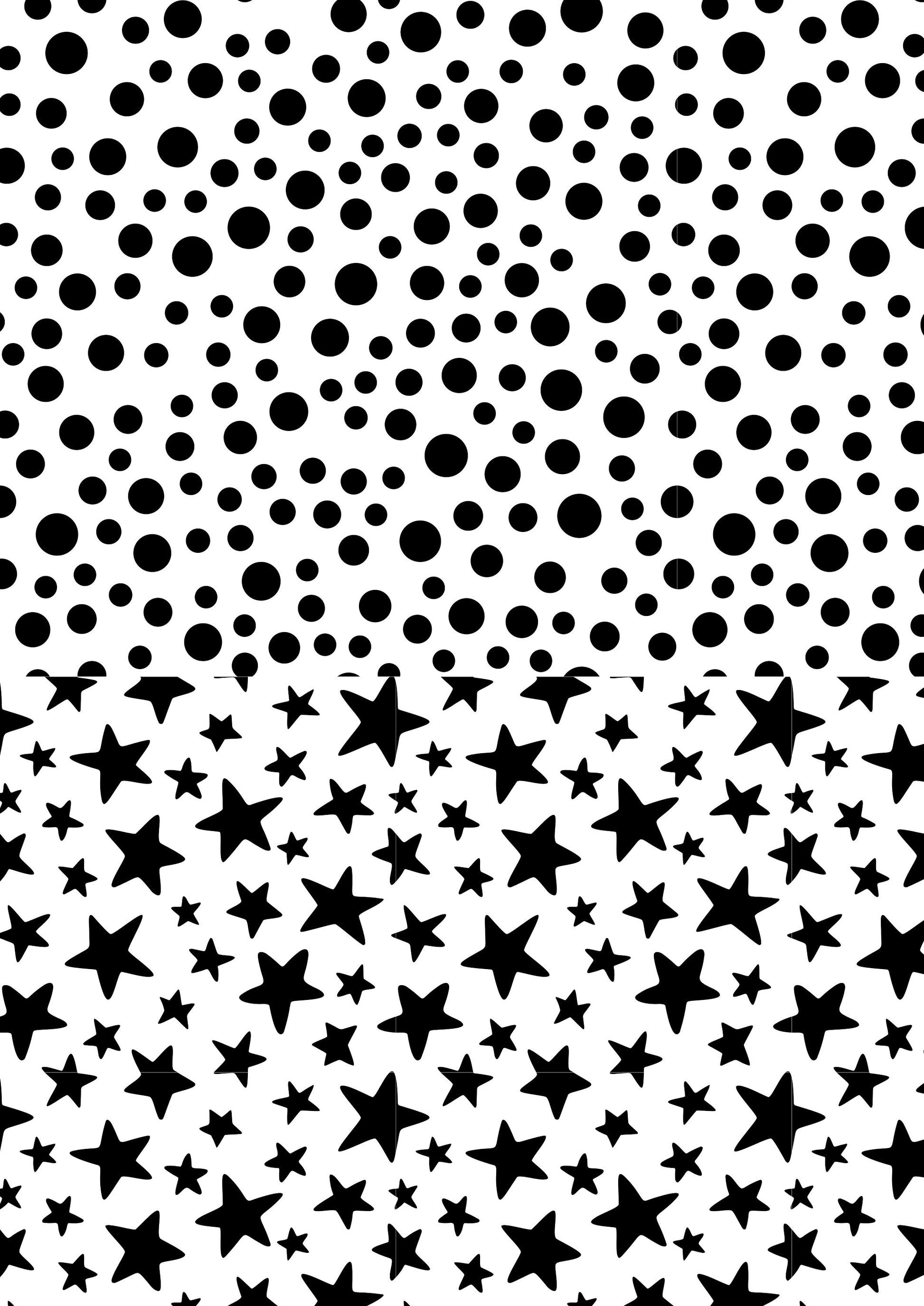 Silk screen stencil for polymer clay "Luxymolds" S-73 "Polka, Stars"