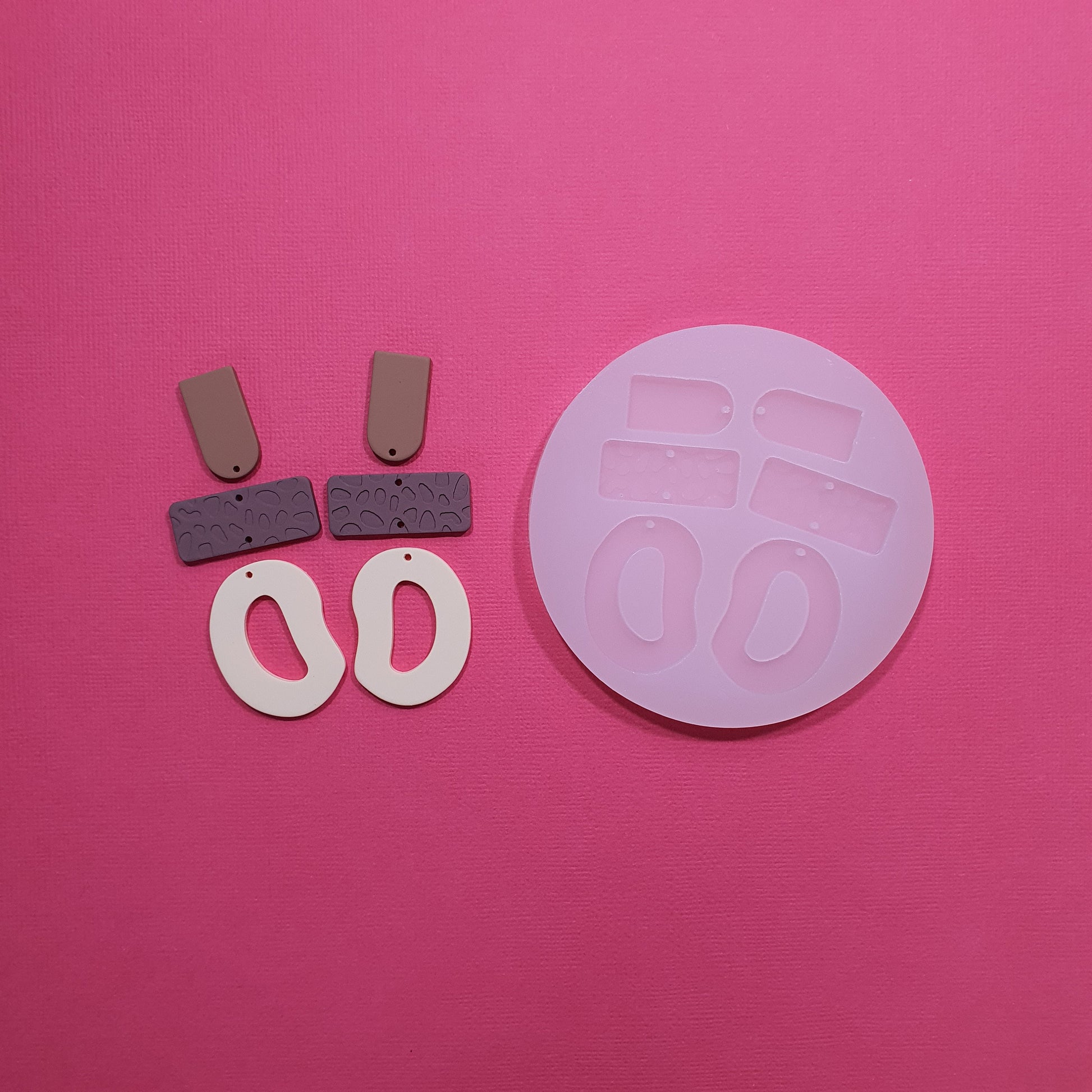 Silicone earrings mold mould for resin and epoxy