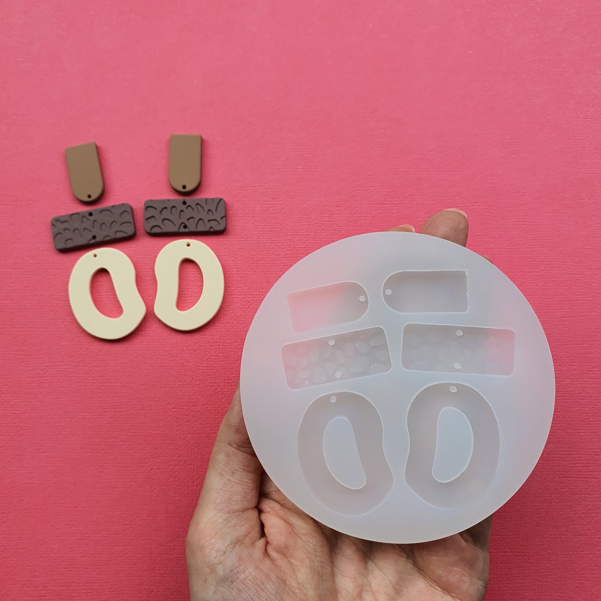 Silicone earrings mold mould for resin and epoxy