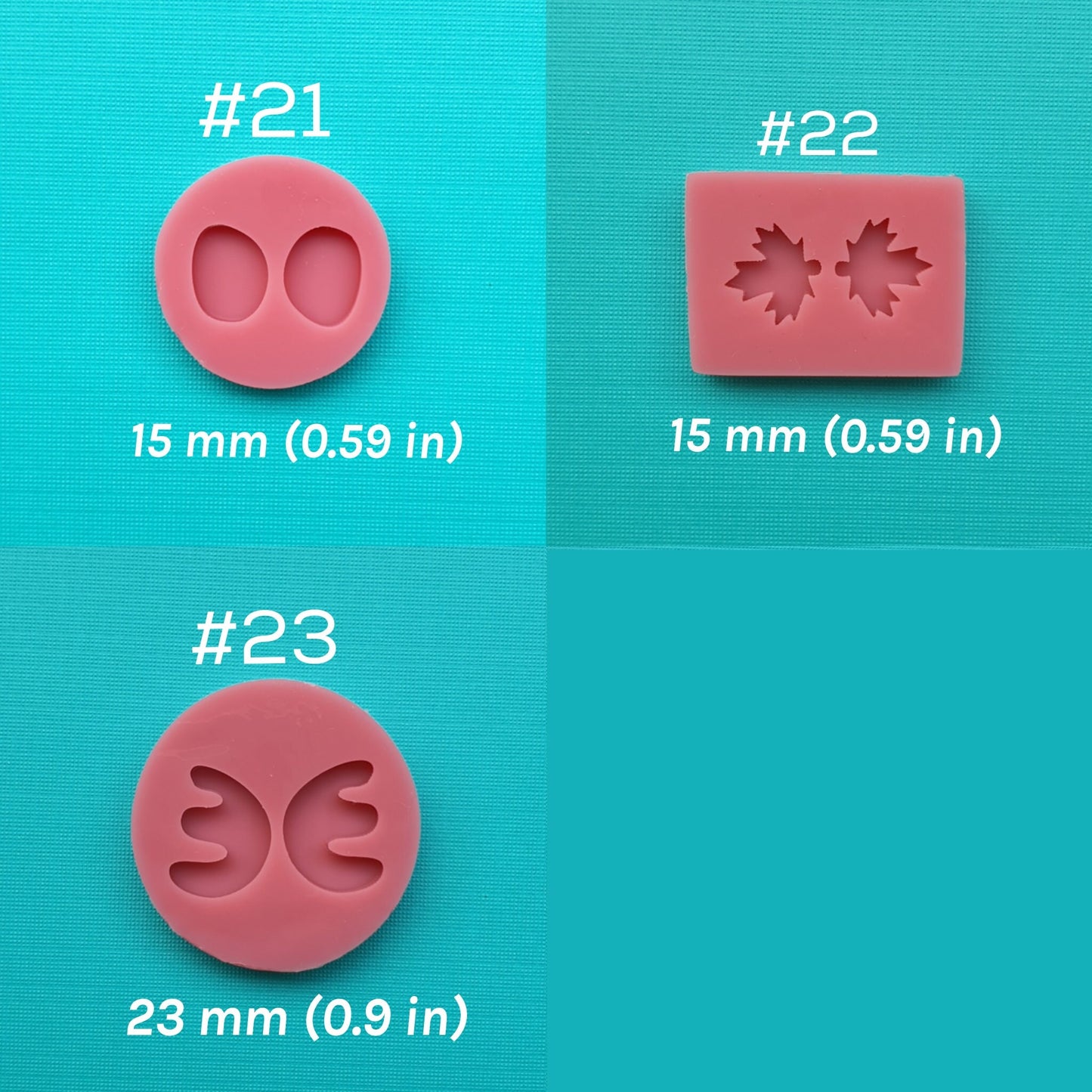 Silicone earrings molds for resin and epoxy mould for jewelry for stud earrings
