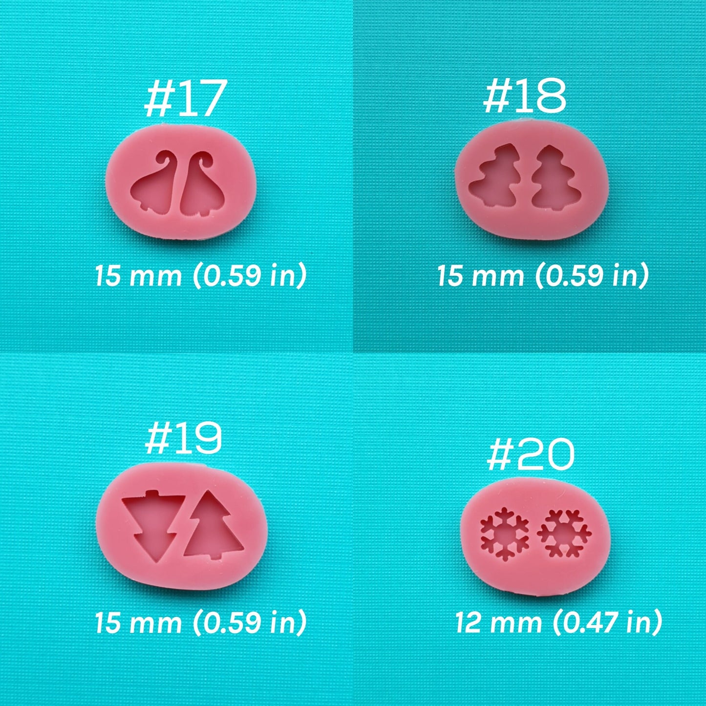 Silicone earrings molds for resin and epoxy mould for jewelry for stud earrings