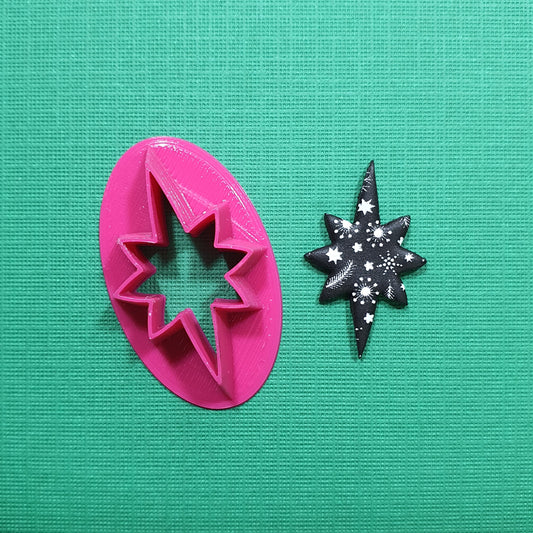 Clay cutters Polymer clay tools "Christmas star" earrings jewelry cutters