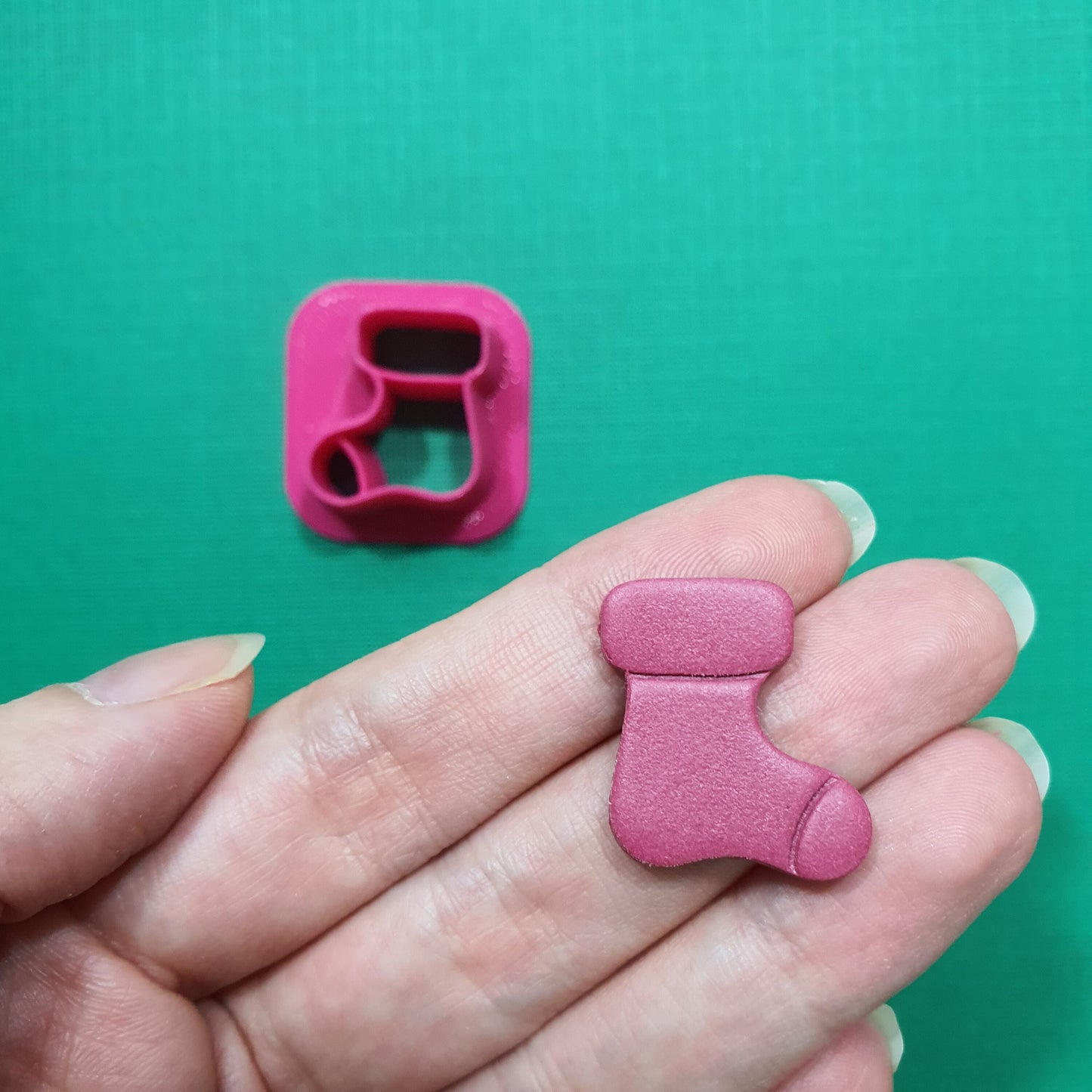 Clay cutters Polymer clay tools "Christmas stocking" earrings jewelry cutters