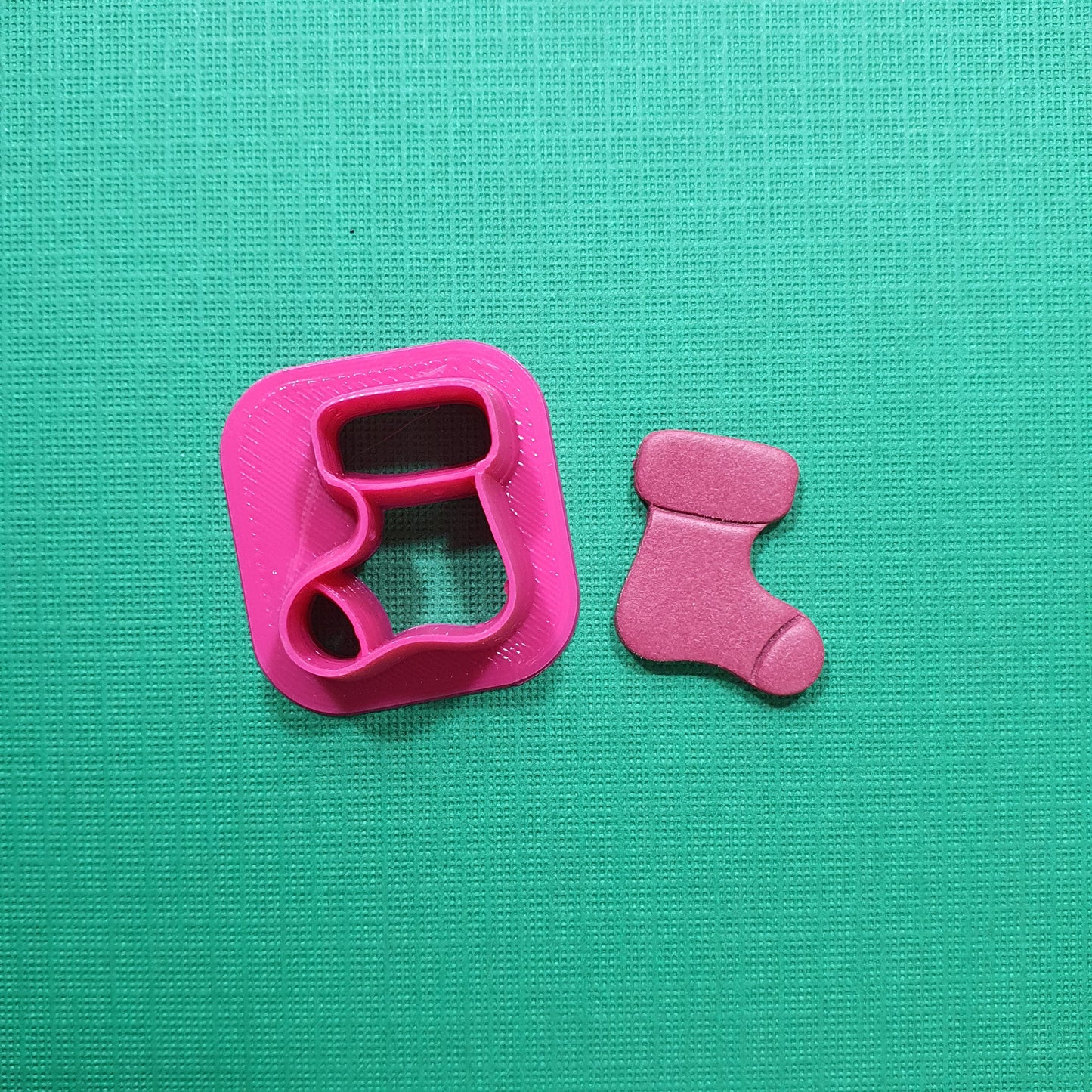 Clay cutters Polymer clay tools "Christmas stocking" earrings jewelry cutters