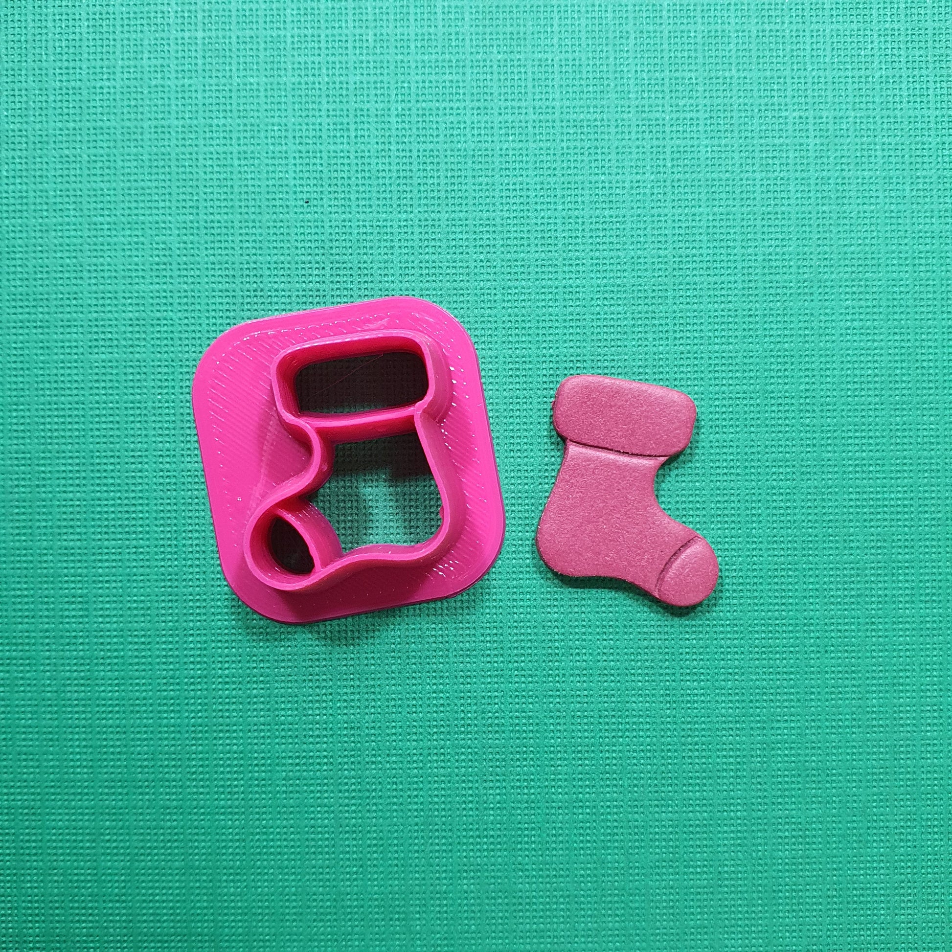 Clay cutters Polymer clay tools "Christmas stocking" earrings jewelry cutters