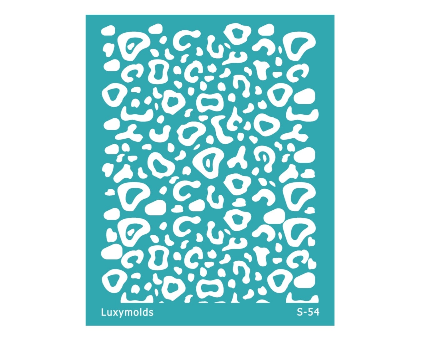 Silk screen stencil for polymer clay "Luxymolds" S-54 "Leopard"