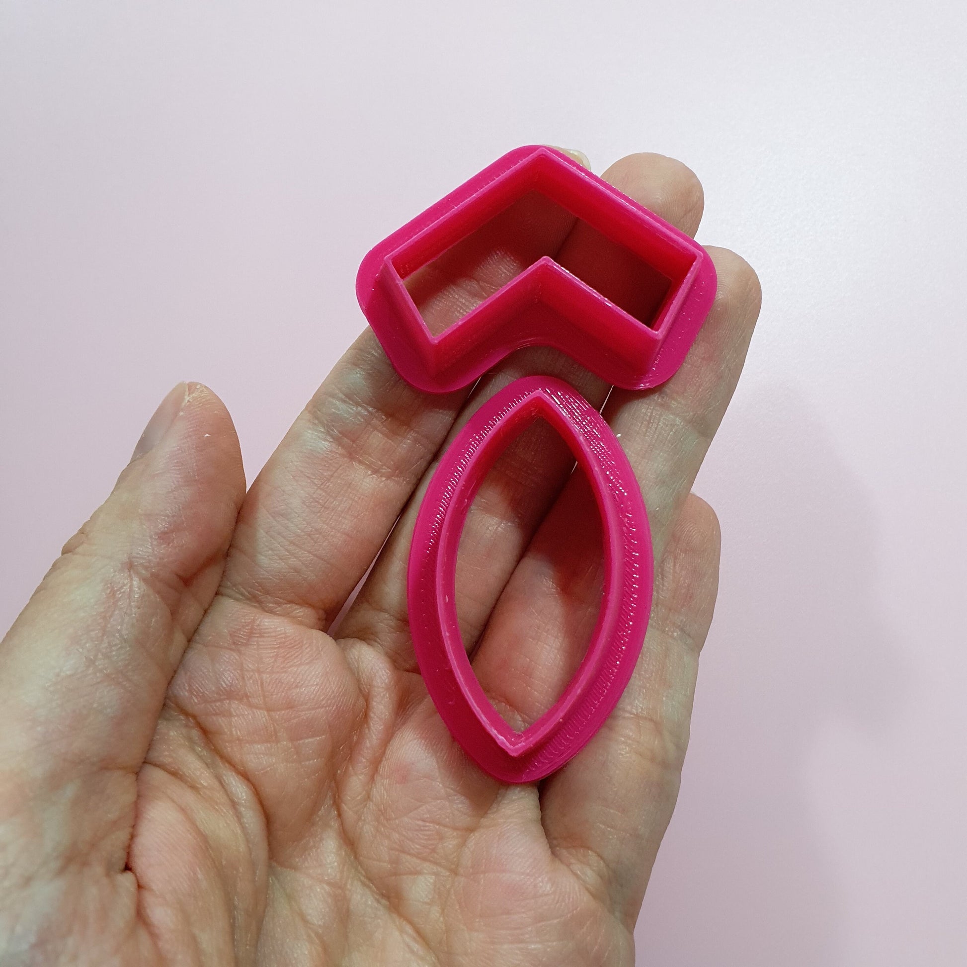 2 pcs set Clay cutters Jewelry Earrings Geometry shape cutter