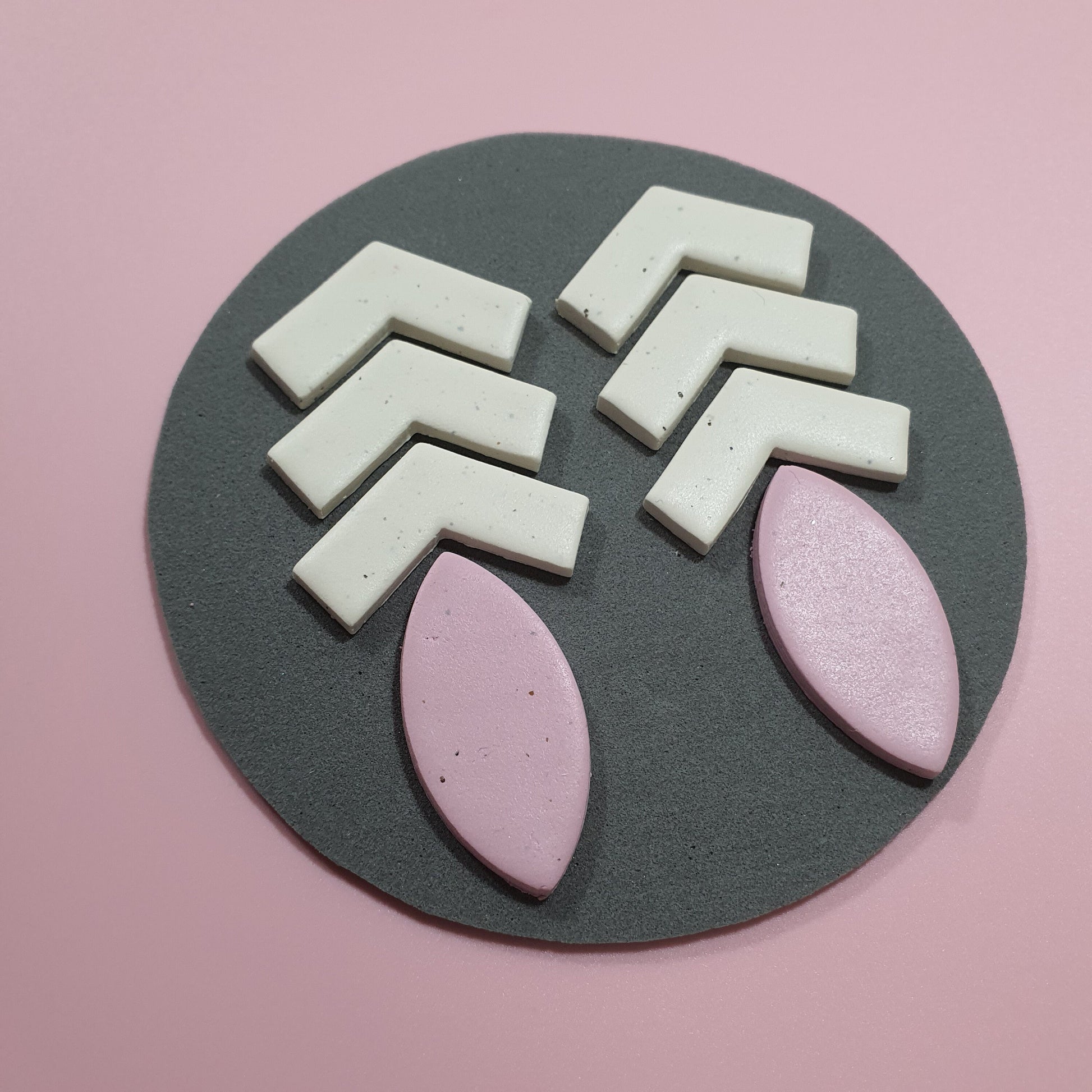 2 pcs set Clay cutters Jewelry Earrings Geometry shape cutter