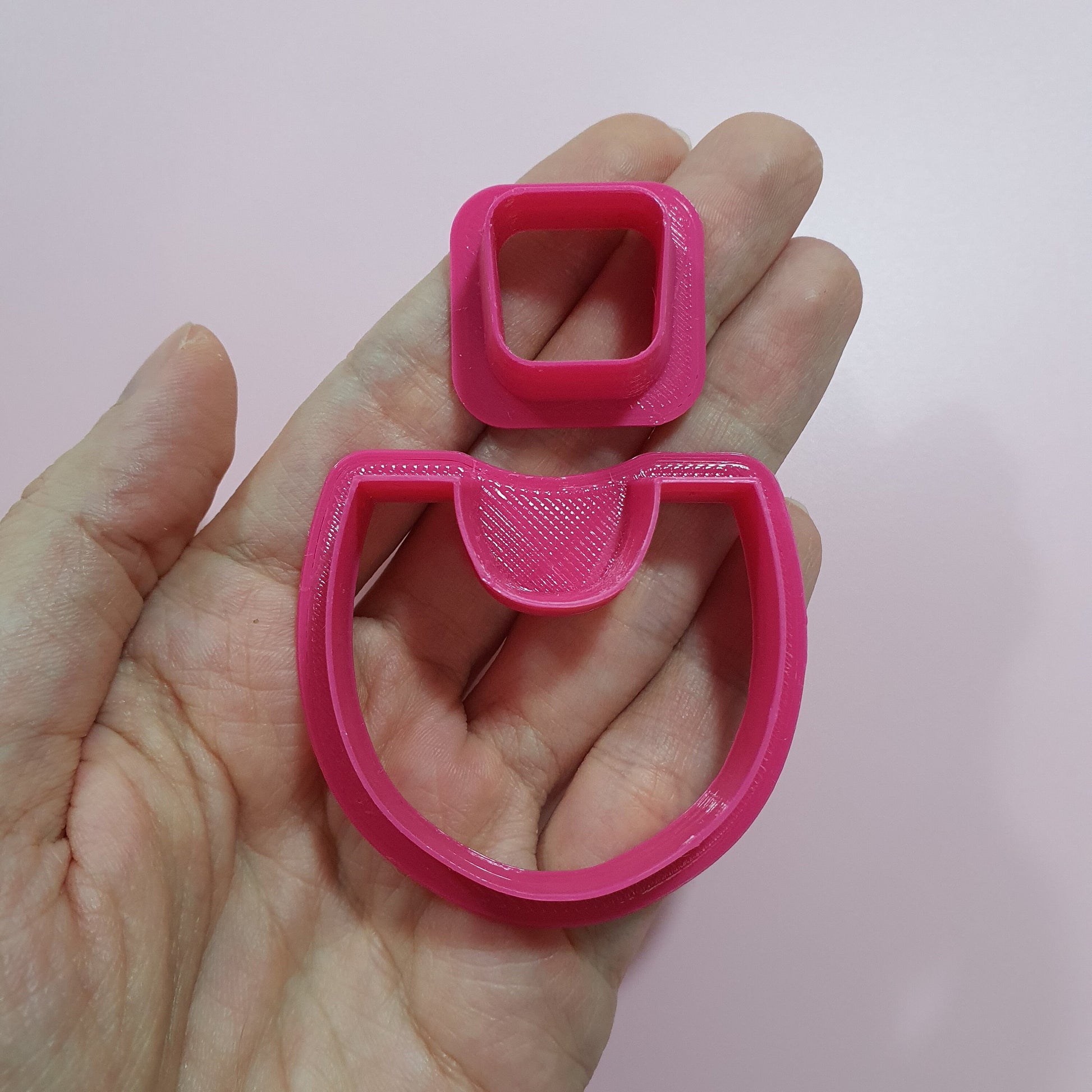 2 pcs set Clay cutters Jewelry Earrings Geometry shape cutter